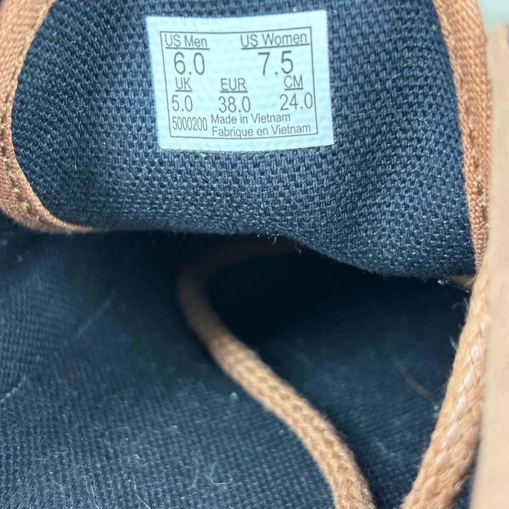 Vans Era 59 Denim C&L Blue Tan Low Top Skate Shoes Mens 6 Womens 7.5 - Picture 6 of 7